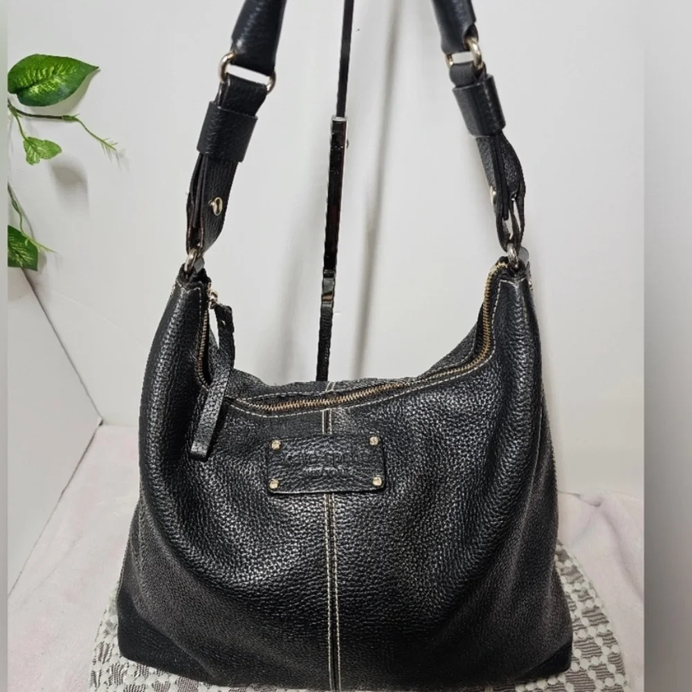 Kate Spade Pebbled Leather Black Shoulder Bag